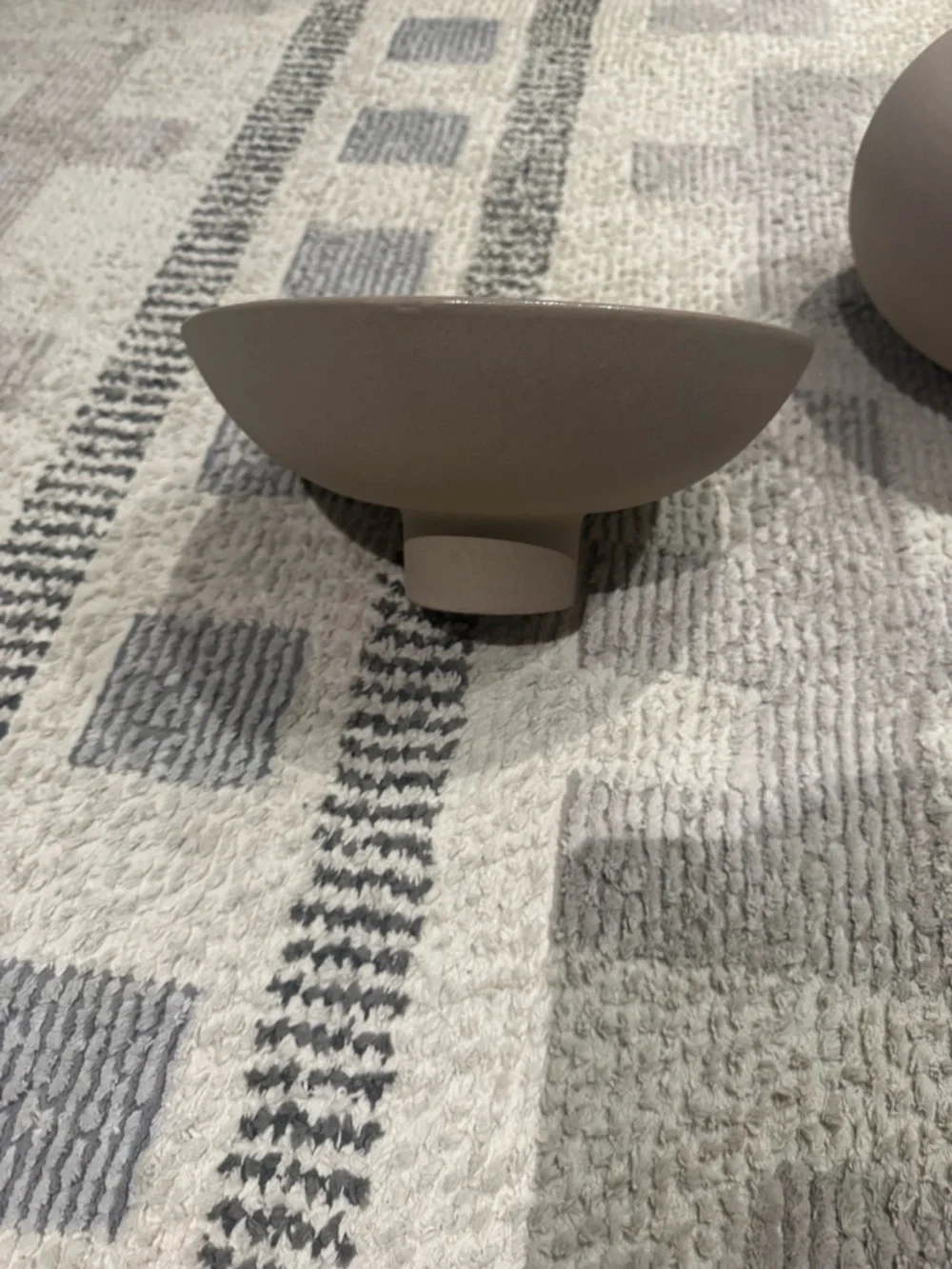 Leanne Ford for Crate & Barrel Clay Footed Bowl Decorative Centerpiece CB2